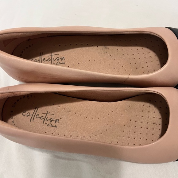 Clarks Pink and Black Flats for Everyday Comfort - Picture 6 of 9
